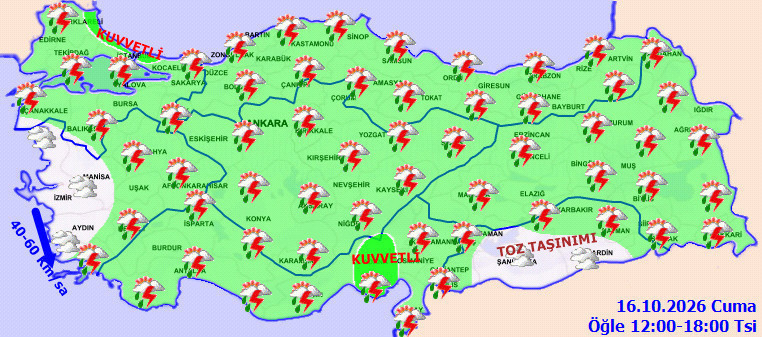 Meteoroloji'den 4 farklı uyarı birden. 2 ilde turuncu 23 ilde sarı alarm verildi - Resim : 8