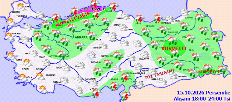 Meteoroloji'den 4 farklı uyarı birden. 2 ilde turuncu 23 ilde sarı alarm verildi - Resim : 4
