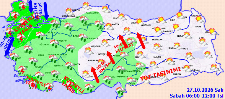 İstanbul'da yarın yağış bu saatlerde çok yoğun olacak. İşe okula gidecekler dikkat - Resim : 4