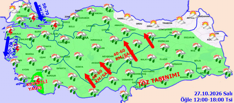 İstanbul'da yarın yağış bu saatlerde çok yoğun olacak. İşe okula gidecekler dikkat - Resim : 5