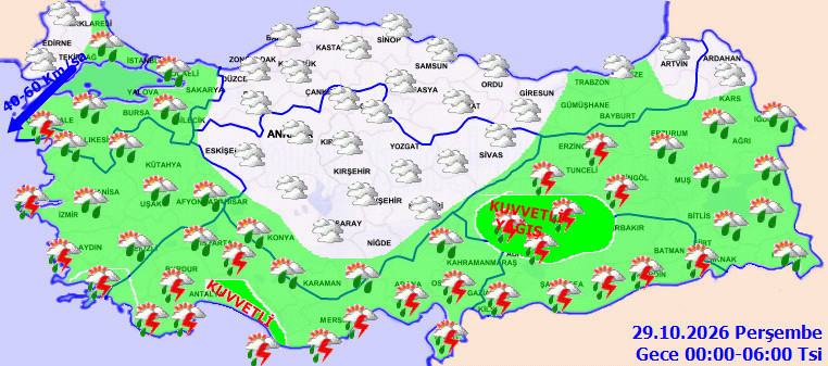 Meteoroloji'den 24 saatlik sağanak yağış uyarısı. İstanbul dahil tüm şehirlerde yağacak - Resim : 2