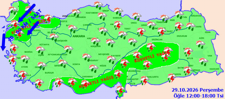Meteoroloji'den 24 saatlik sağanak yağış uyarısı. İstanbul dahil tüm şehirlerde yağacak - Resim : 4