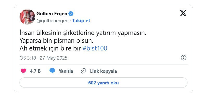 Gülben Ergen'in borsa pişmanlığı - Resim : 1