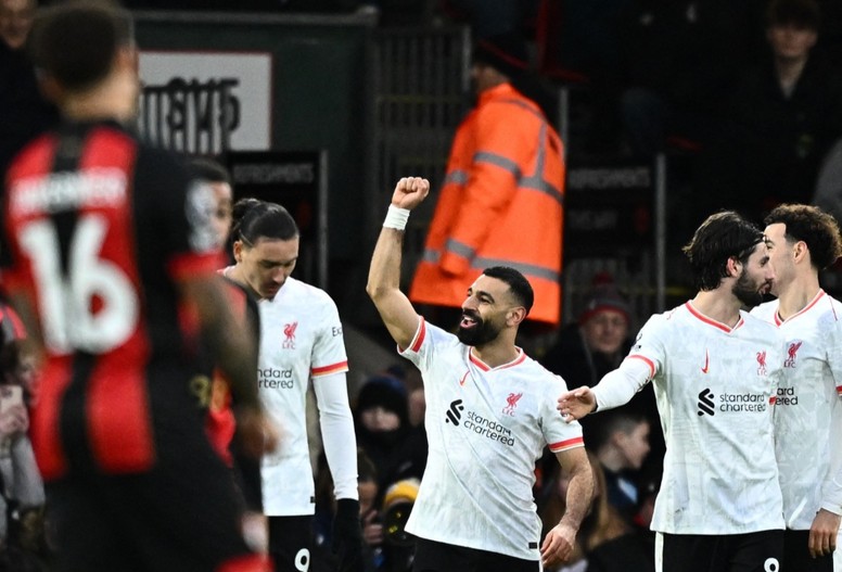 Liverpool, Bournemouth'u Salah'la geçti: Deplasman serisi 12 maça çıktı