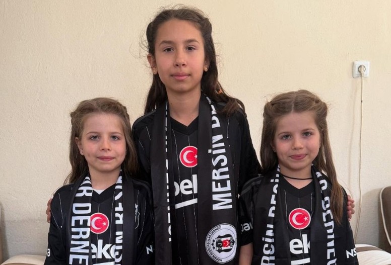 Fanatik baba üç kızına da "BJK" ismini verdi