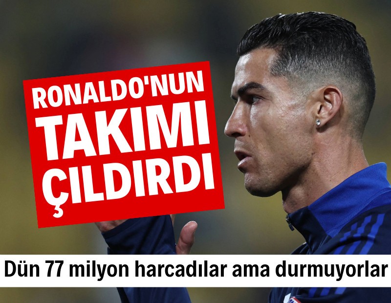 Ronaldo'nun takımı çıldırdı: Daha dün 77 milyon Euro harcadılar ama durmuyorlar