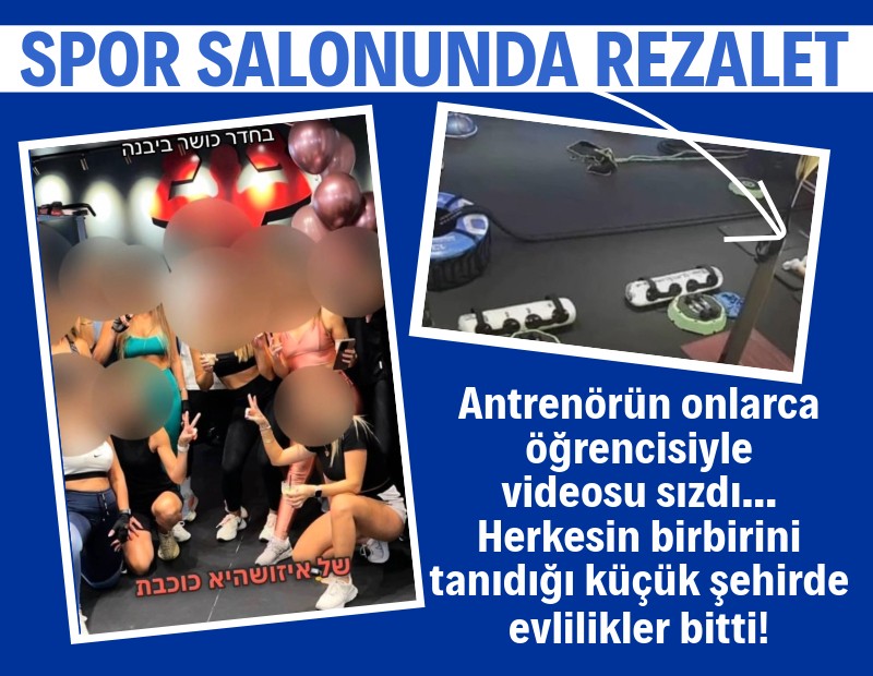 Spor salonunda yasak aşk skandalı: Onlarca kadının videosu çıktı