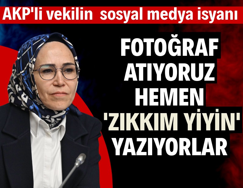 AKP'li vekil isyan etti: Bir fotoğraf çektirelim, hemen altına 'zıkkım yiyin' yazıyorlar