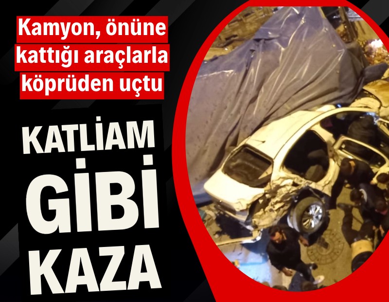 Freni boşalan kamyon dehşet saçtı: 3 ölü, 22 yaralı