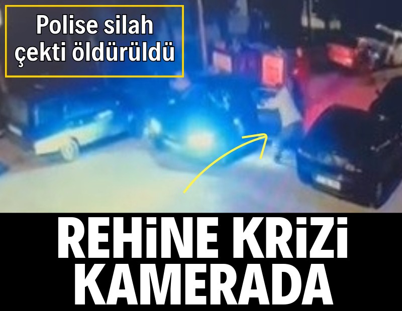 Rehine krizinde polise silah çekti, öldürüldü