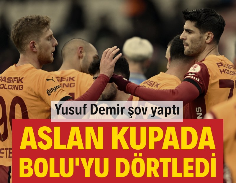 Aslan kupada Bolu'yu dörtledi: Yusuf Demir şov yaptı