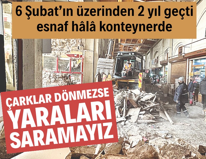 Çarklar dönmezse yaraları saramayız