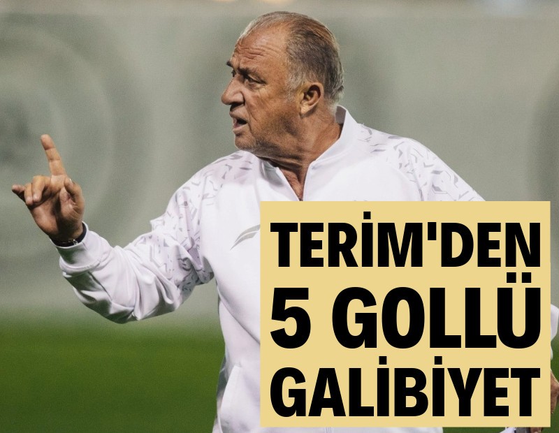 Fatih Terim'den 5 gollü galibiyet: Al Khaleej'i dağıttılar