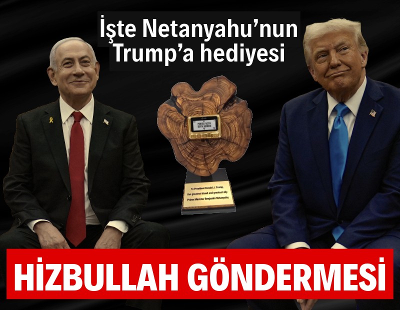 Netanyahu'dan Trump'a Hizbullah göndermeli altın hediye