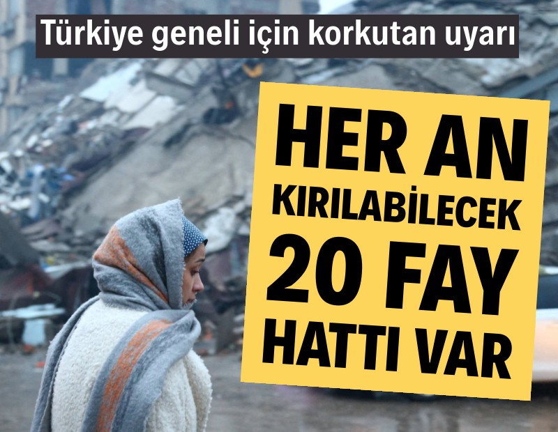 Türkiye geneli için uyarı: Her an kırılabilecek 20 fay hattı var