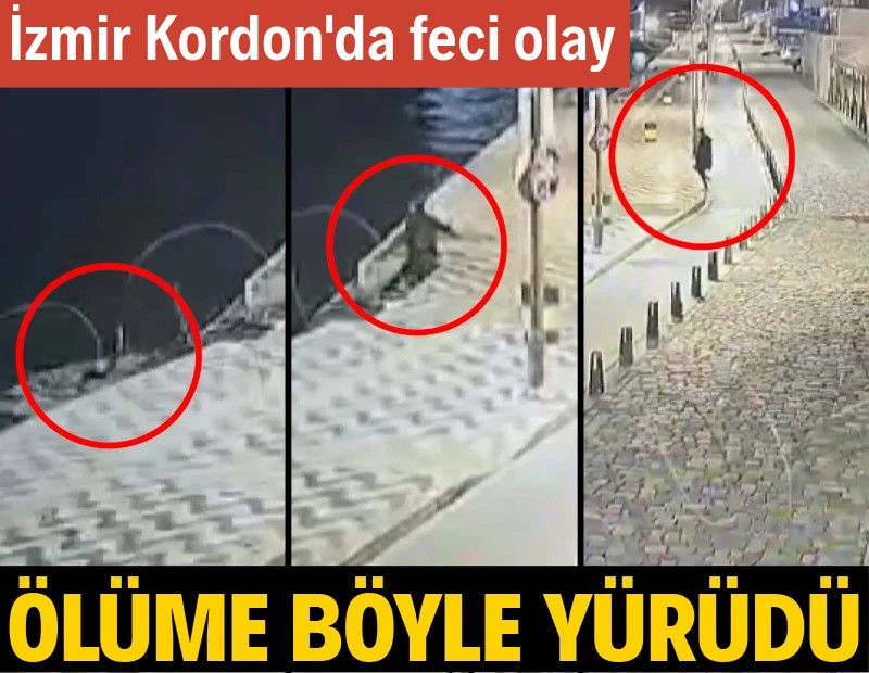 İzmir'de korkunç olay kamerada: Ölüme böyle yürüdü