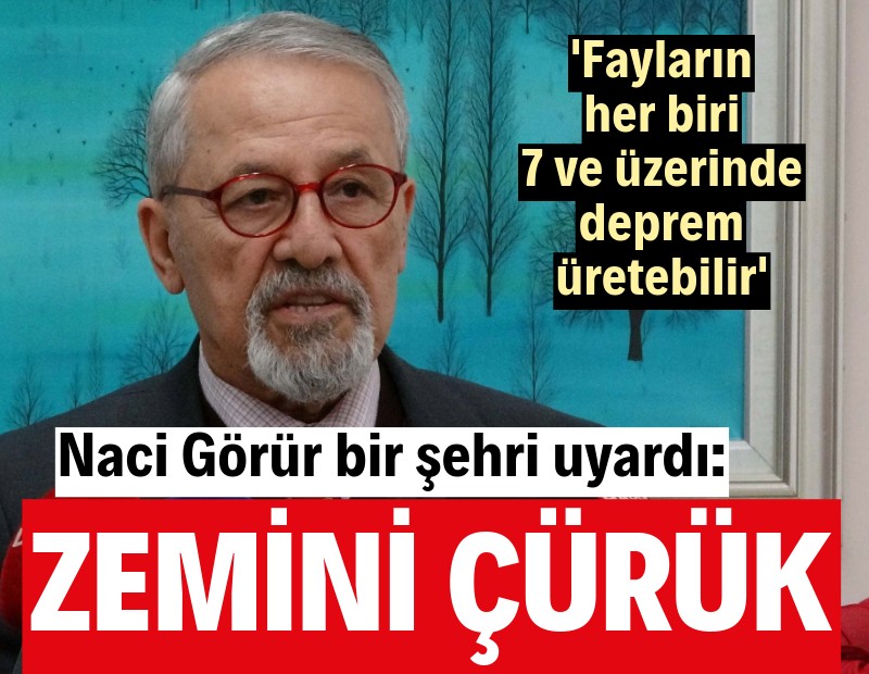 Naci Görür bir şehri uyardı: Zemini çürük