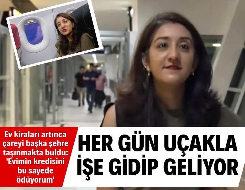 Kira vermek yerine her gün işe uçakla gidip geliyor