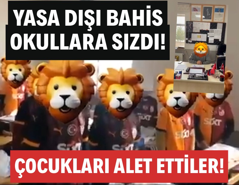 Yasa dışı bahis sitesi şimdi de okullara sızdı: Galatasaray'a sponsor olmuşlardı!