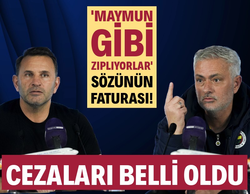 PFDK, Okan Buruk ve Jose Mourinho'nun cezasını açıkladı