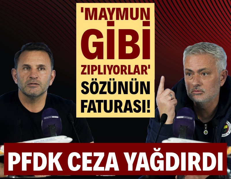 PFDK, Okan Buruk ve Jose Mourinho'nun cezasını açıkladı