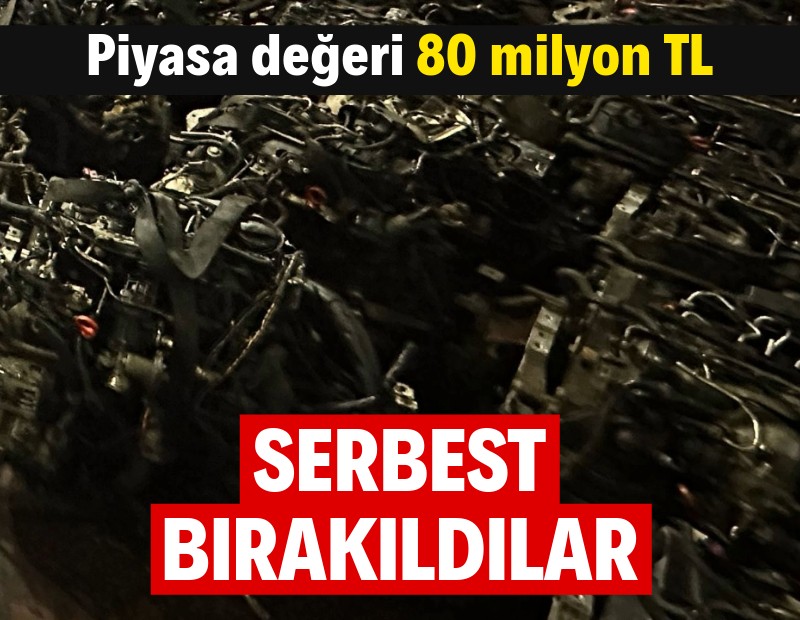 Operasyonda dikkat çekenler: Piyasa değeri 80 milyon TL, şüpheliler serbest