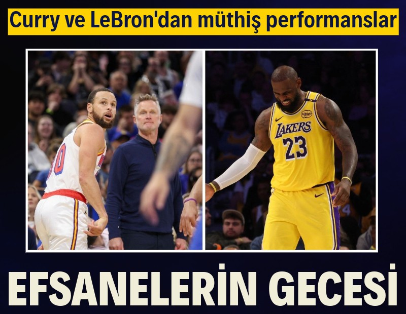 Stephen Curry 56, Lebron James 33 sayıyla şov yaptı