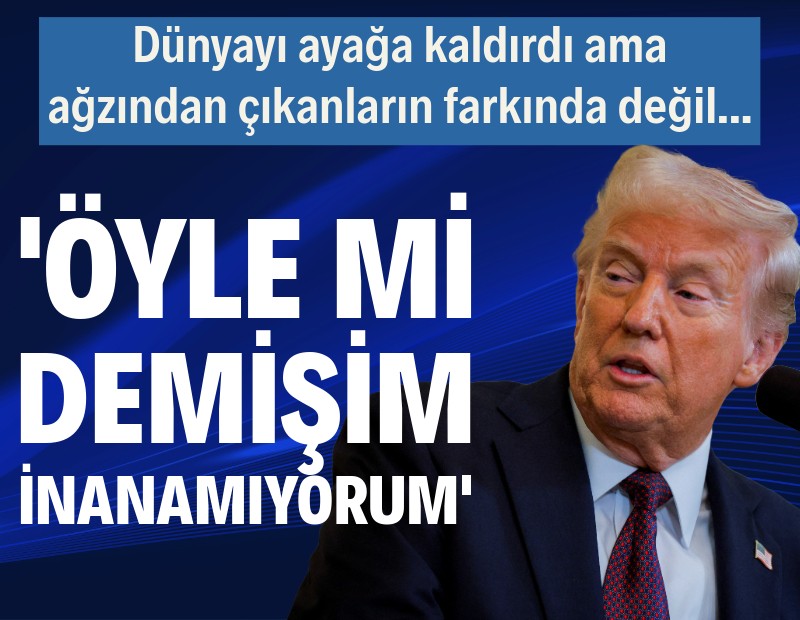 Trump ağzından çıkanların farkında değil: Bunu ben mi söyledim?