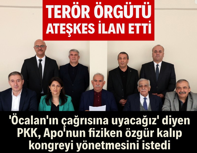 PKK ateşkes ilan ettiğini duyurdu