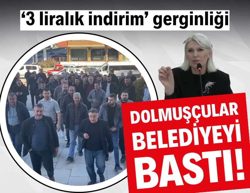 Bilecik'te öğrenci indirimi gerginliği: Dolmuşçular, belediyeyi bastı