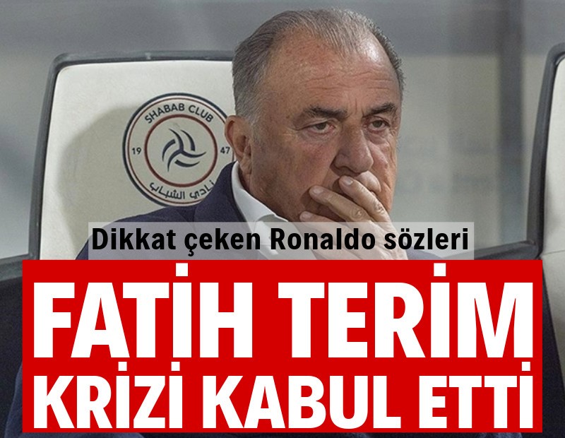 Fatih Terim krizi kabul etti: Dikkat çeken Ronaldo sözleri