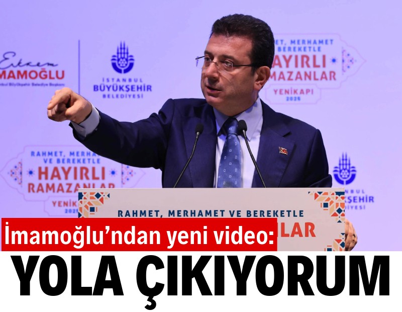 İmamoğlu: Önce aday, sonra Cumhurbaşkanı olma iddiasıyla yola çıkıyorum