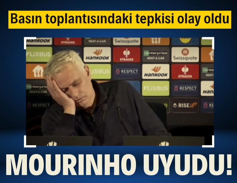 Mourinho basın toplantısında ‘uyudu’: Uzun soruya tepkisi olay oldu