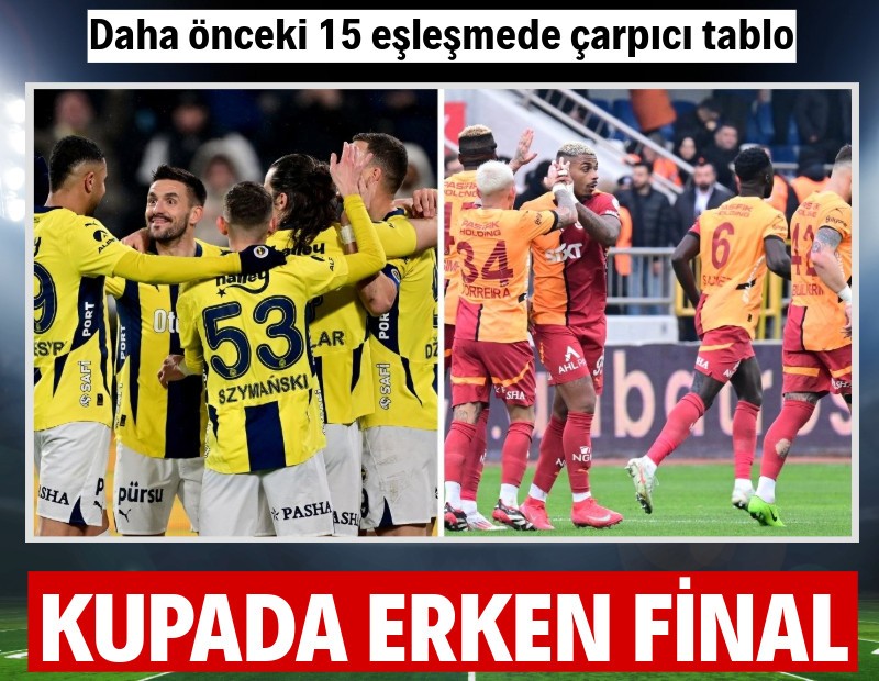 Türkiye Kupası'nda erken final: Fenerbahçe - Galatasaray