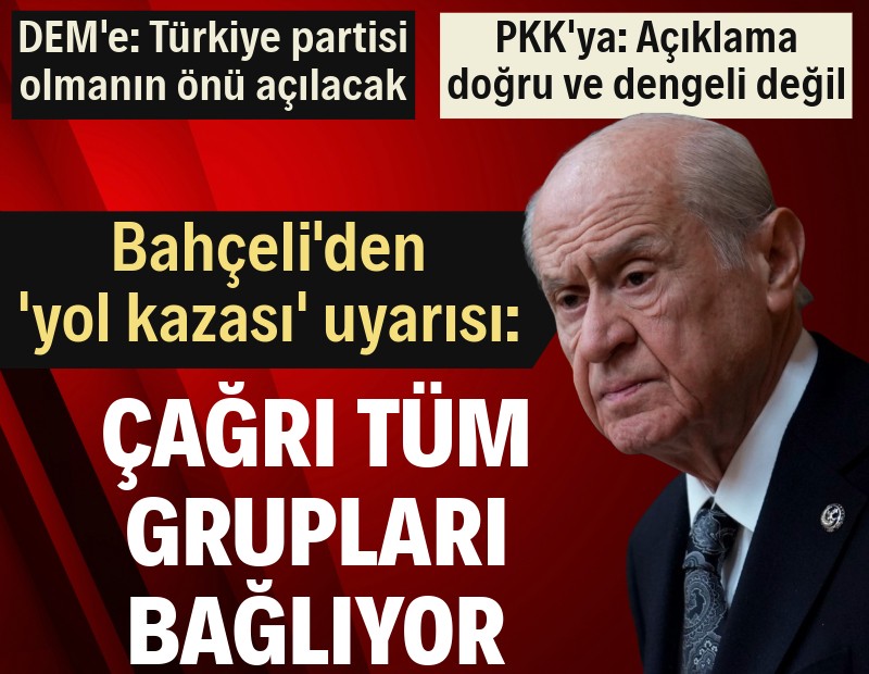 Bahçeli'den PKK'ya: Açıklama doğru, dengeli ve isabetli değil