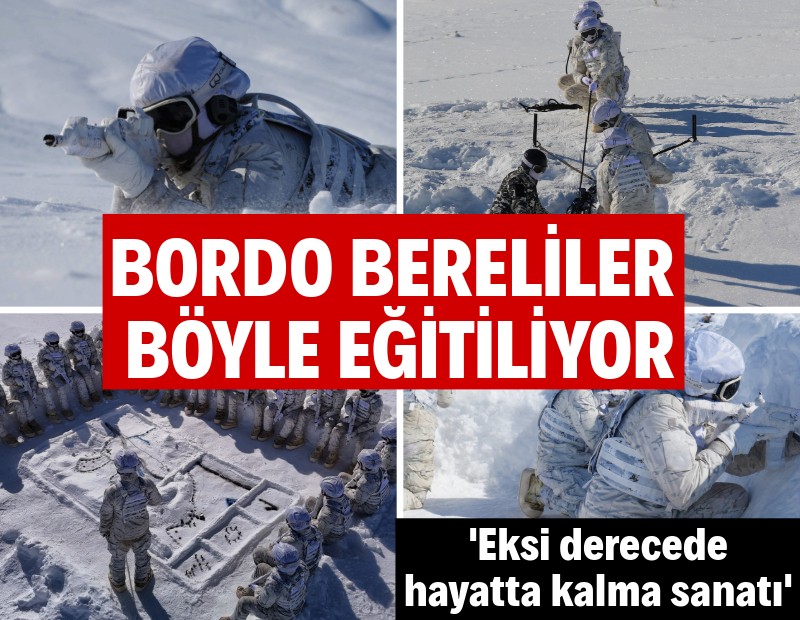 Bordo bereliler böyle eğitiliyor: 'Eksi derecelerde hayatta kalma sanatı’