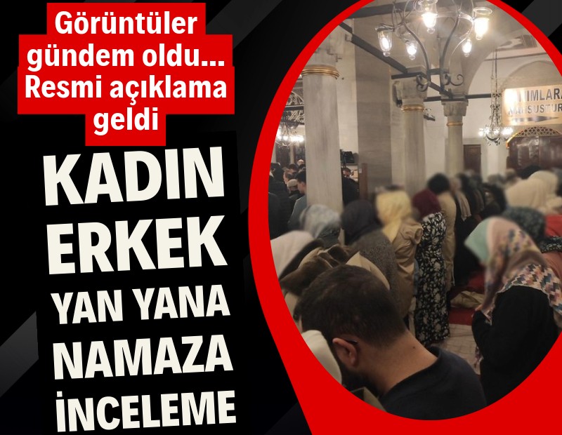 Kadın-erkek yan yana teravihe inceleme