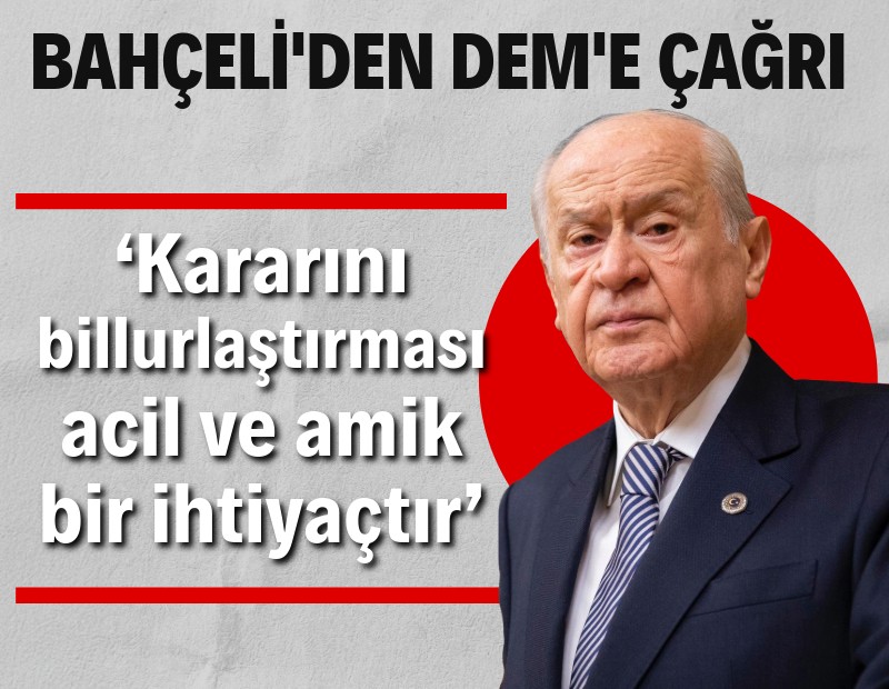 Bahçeli’den Suriye açıklaması: CHP ve DEM'e yüklendi