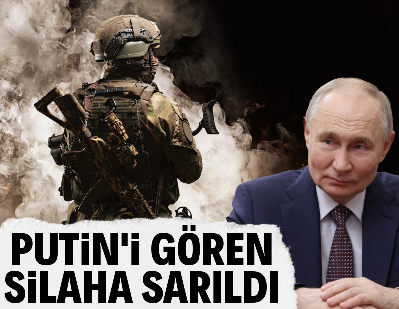 Putin'i gören silaha sarıldı