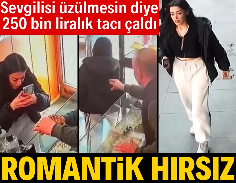 Erkek arkadaşı hediye edemeyince 250 bin liralık altın tacı çalmış