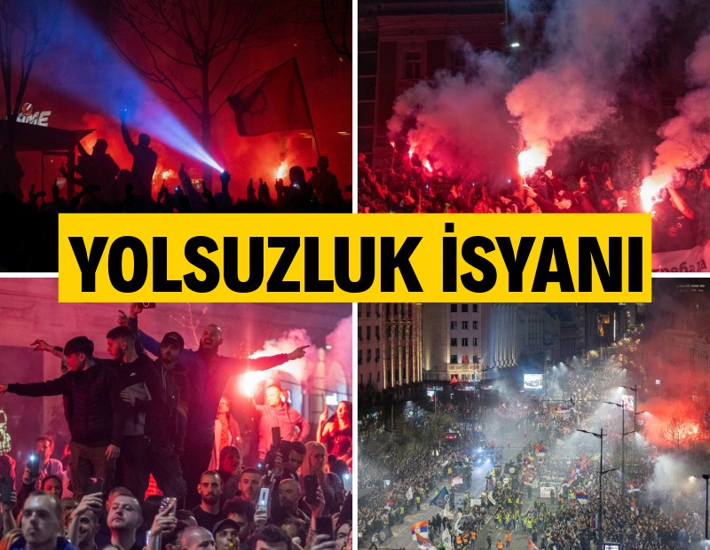 Sırbistan'da on binler yolsuzluğa karşı ayaklandı