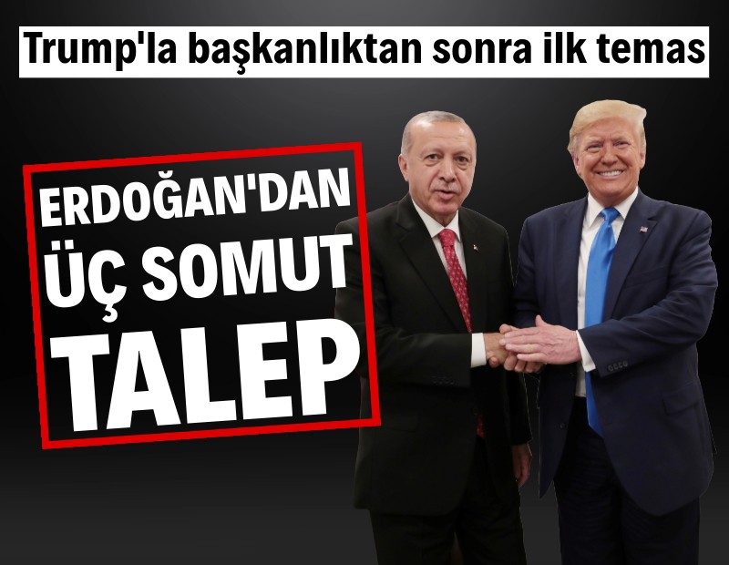 Erdoğan, Trump'la görüştü: Üç talep gündeme geldi