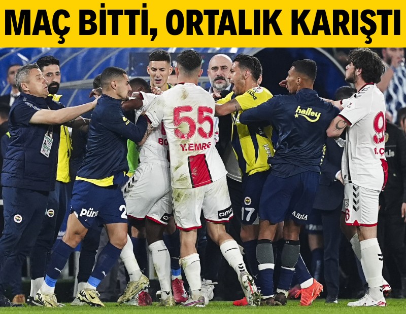 Kadıköy'de maç bitti, ortalık karıştı