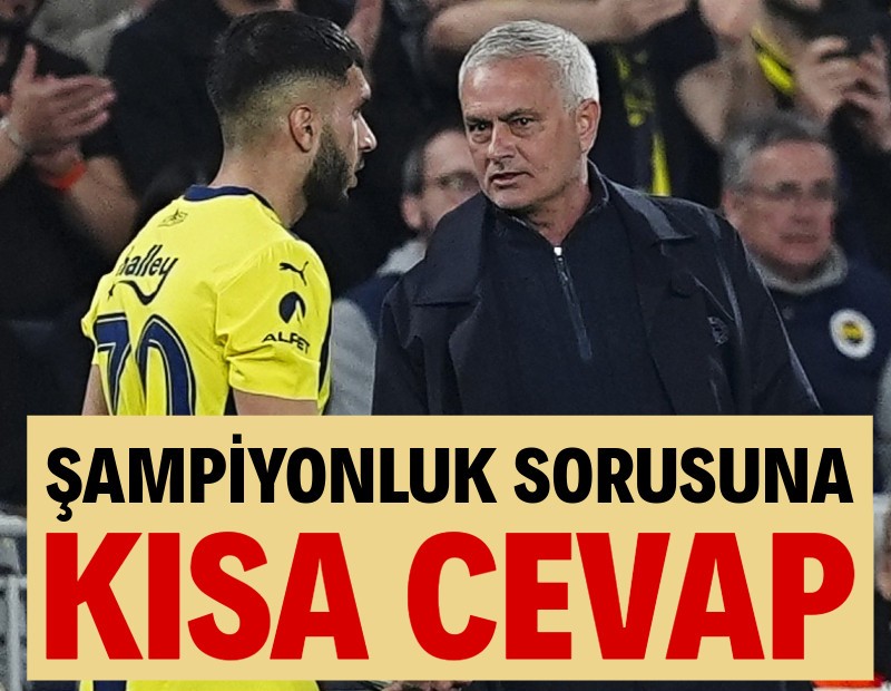 Mourinho'dan şampiyonluk sorusuna kısa cevap