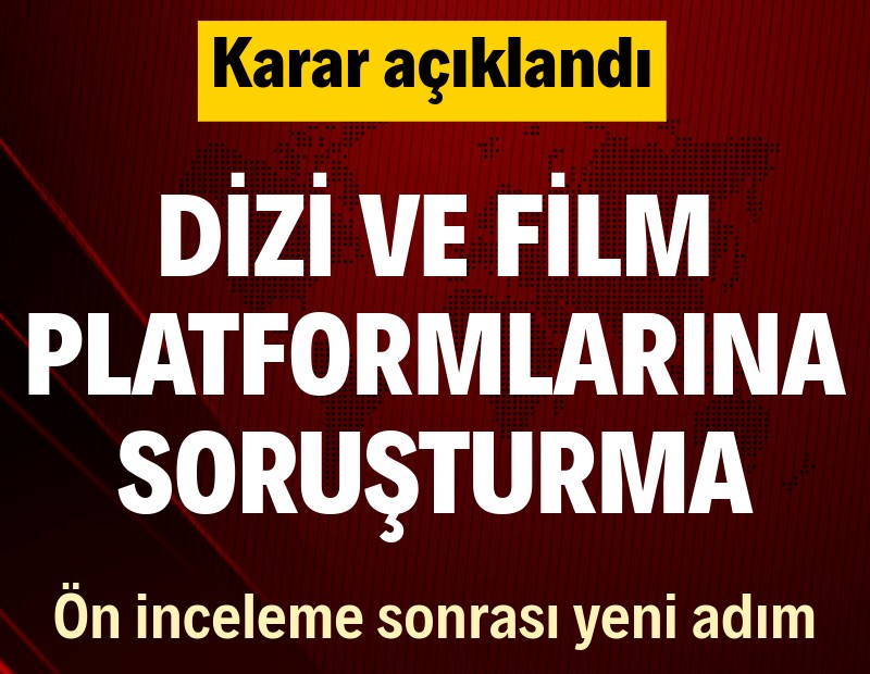 Netflix, Disney+, Exxen, BluTV, Amazon ve Gain'e soruşturma