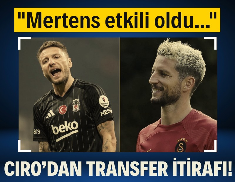 Immobile'den flaş transfer itirafı: "Mertens etkili oldu..."