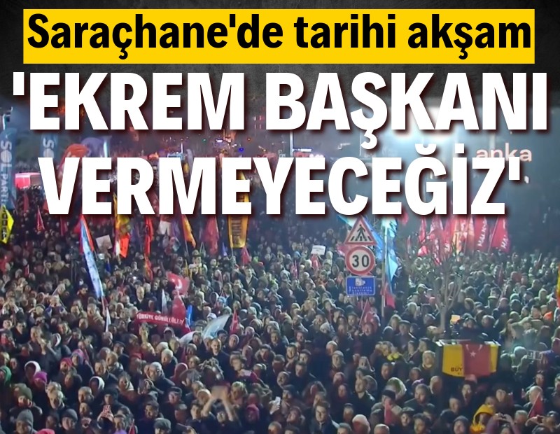 Saraçhane'de tarihi akşam! Binlerce kişi demokrasi için buluştu