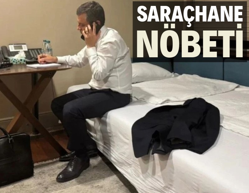 Özgür Özel'in Saraçhane nöbeti: Koltukta sabahlıyor