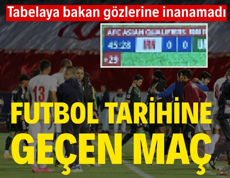 Tabelaya bakan gözlerine inanamadı: Futbol tarihine geçen maç