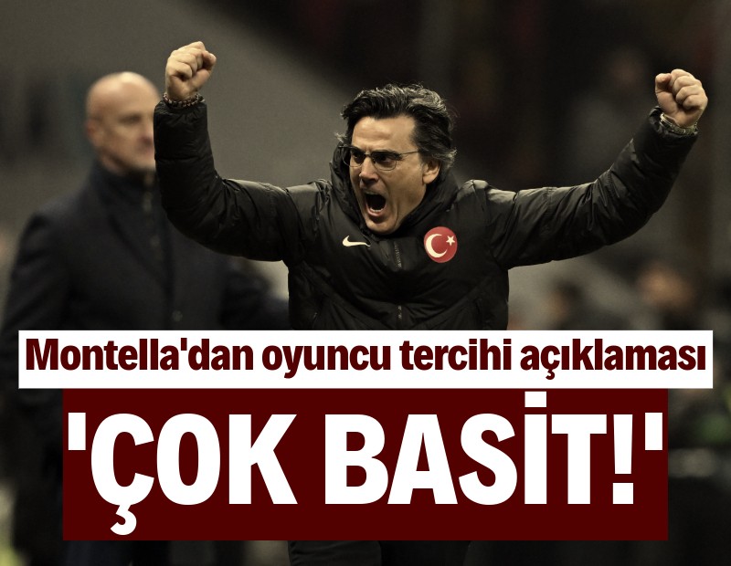 Vincenzo Montella'dan oyuncu tercihi açıklaması: 'Çok basit'